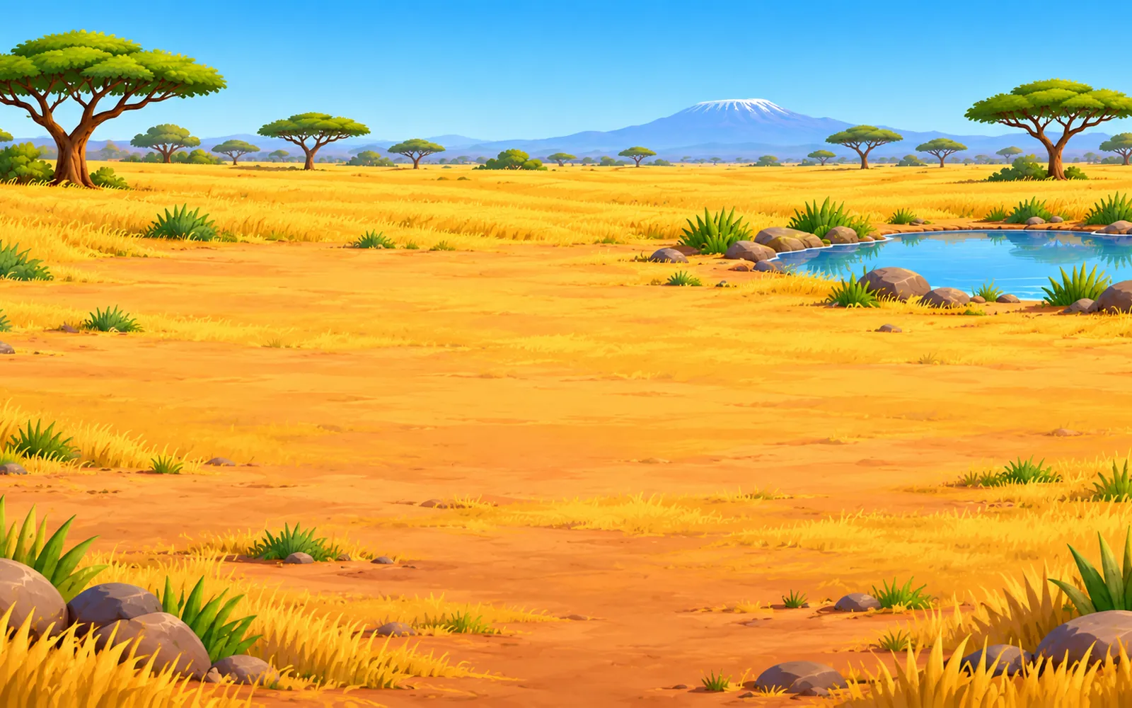 Le paysage : la savane